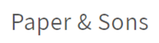 Paper & Sons Logo
