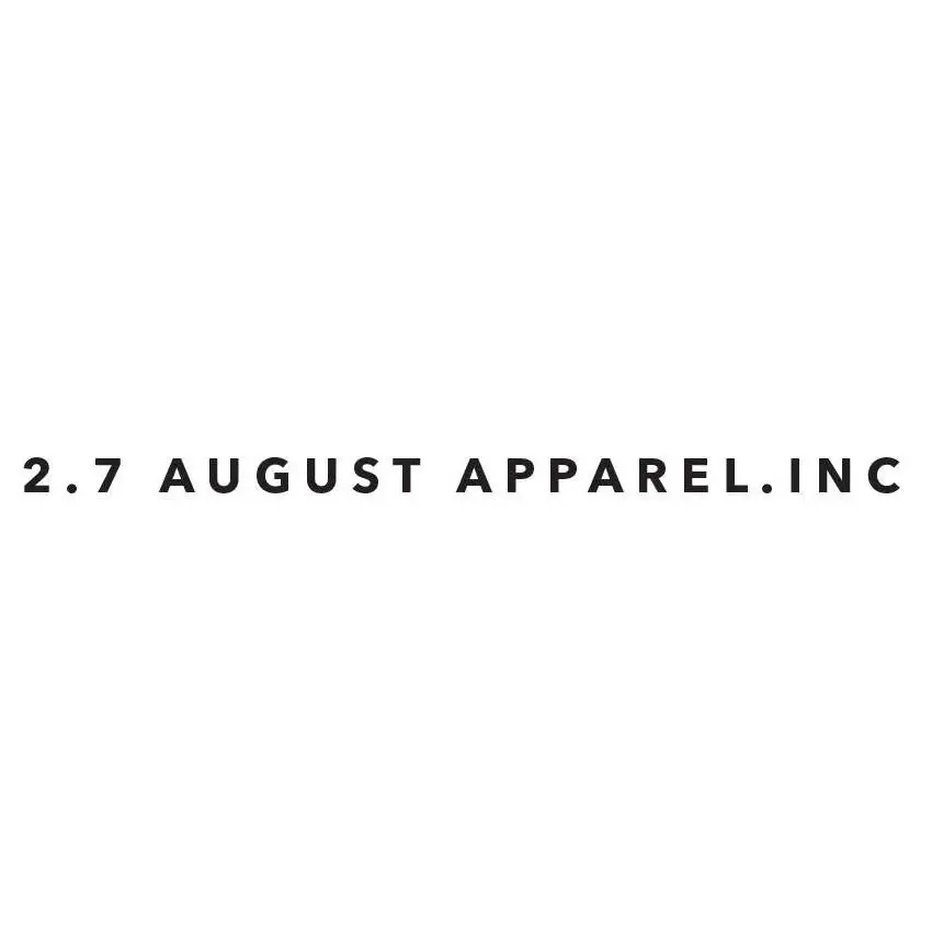 2.7 August Apparel Promo Code