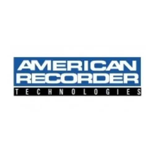 American Recorder Technologies Promo Code