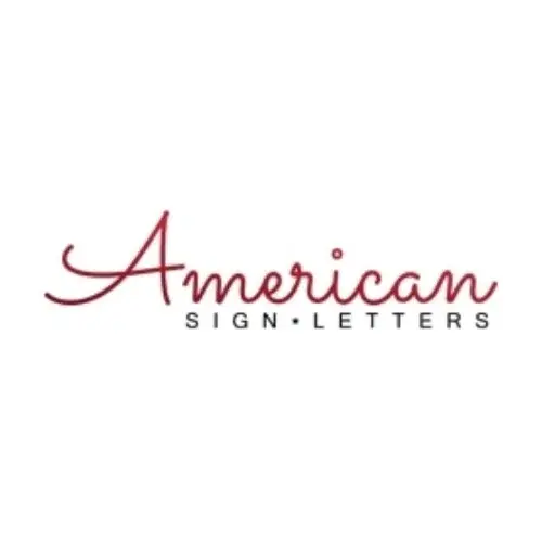 American Sign Letters Promo Code