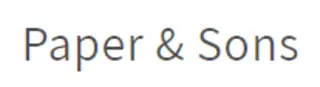 Paper & Sons Promo Code