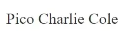 Pico Charlie Cole Promo Code