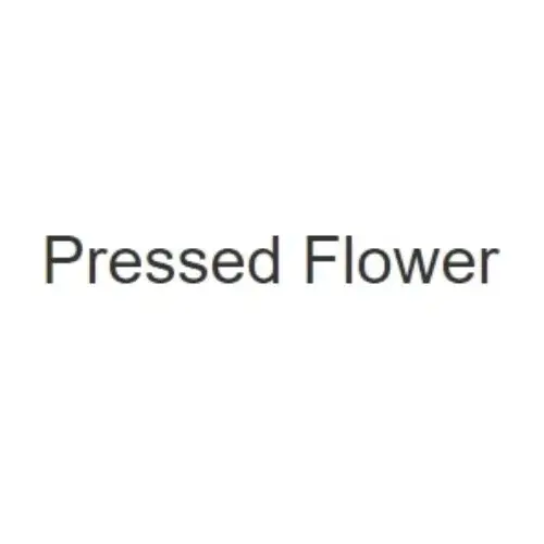 Pressed Flower Promo Code