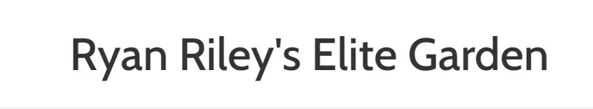 Ryan Riley's Elite Garden Promo Code