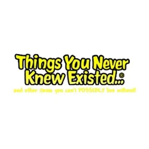 Things You Never Knew Existed Promo Code