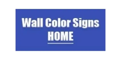 Wall Color Signs Promo Code